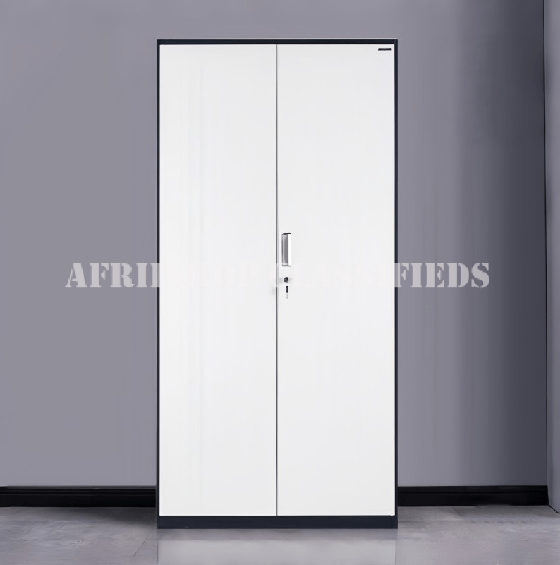 Office Cabinets: 2-Door Gray Office Cabinet