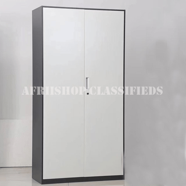 Office Cabinets: 2-Door Gray Office Cabinet