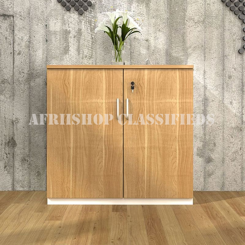 Office Cabinet; 2 Door Wooden Lockable Office Credenza Cabinet