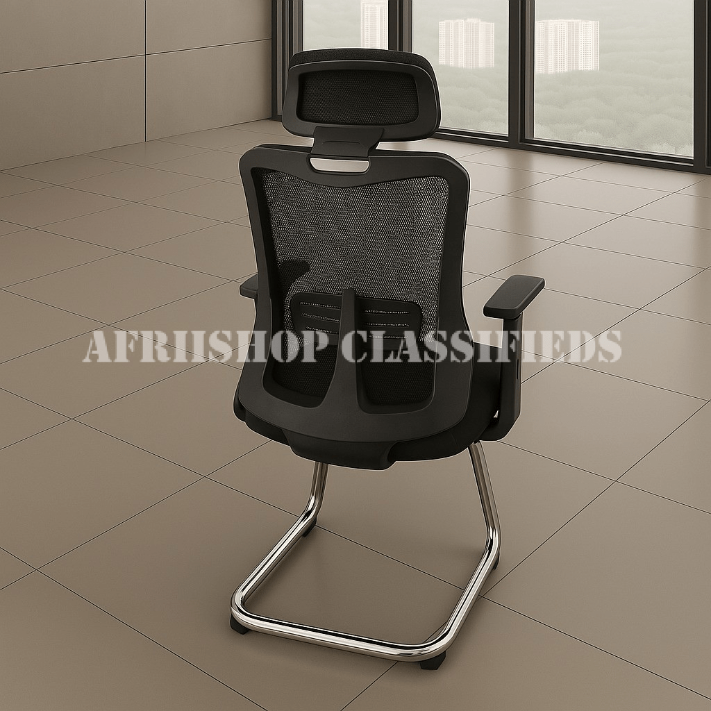 Office Chair; High Back Orthopedic Visitor’s Waiting Chair