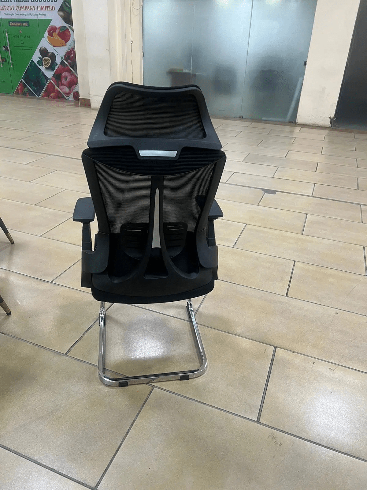 Office Chair; High Back Orthopedic Visitor’s Waiting Chair