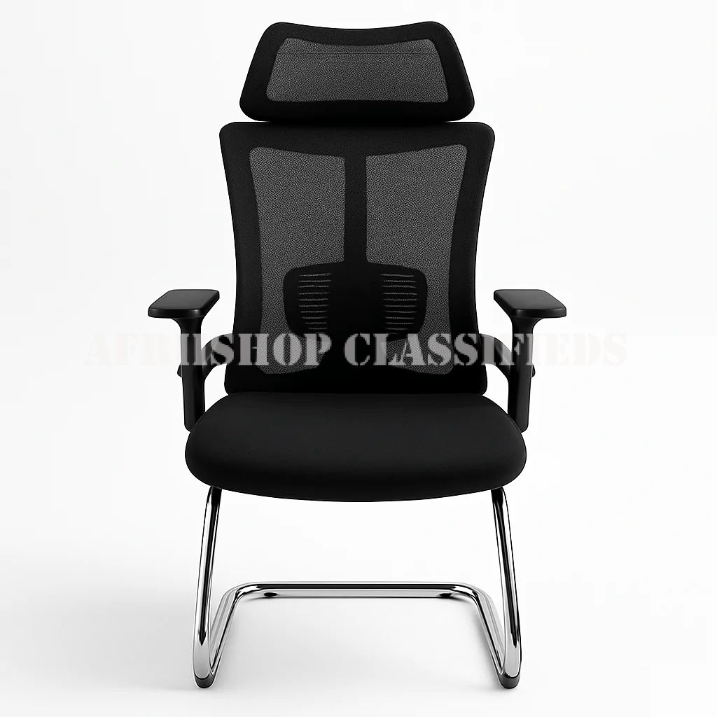 Office Chair; High Back Orthopedic Visitor’s Waiting Chair