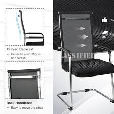 Office Chair; Black Mesh Office Visitor’s Chair