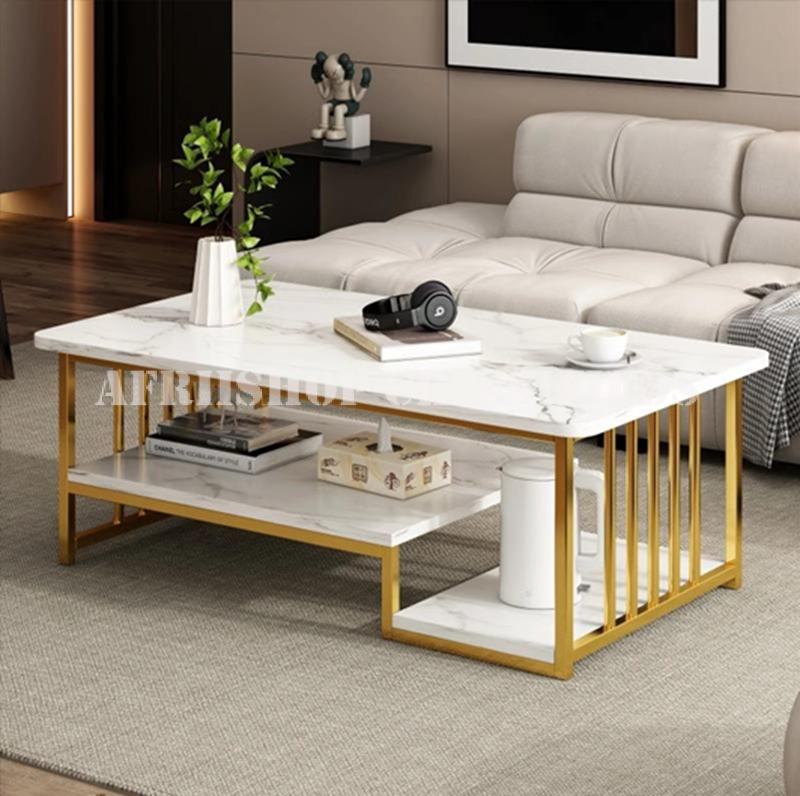 Dinning Table: Rectangular Marble Coffee Table