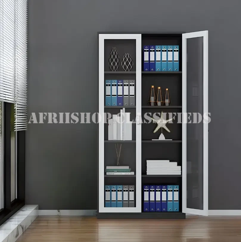 Office Cabinets:2 Door Full Glass Home Office Cabinet