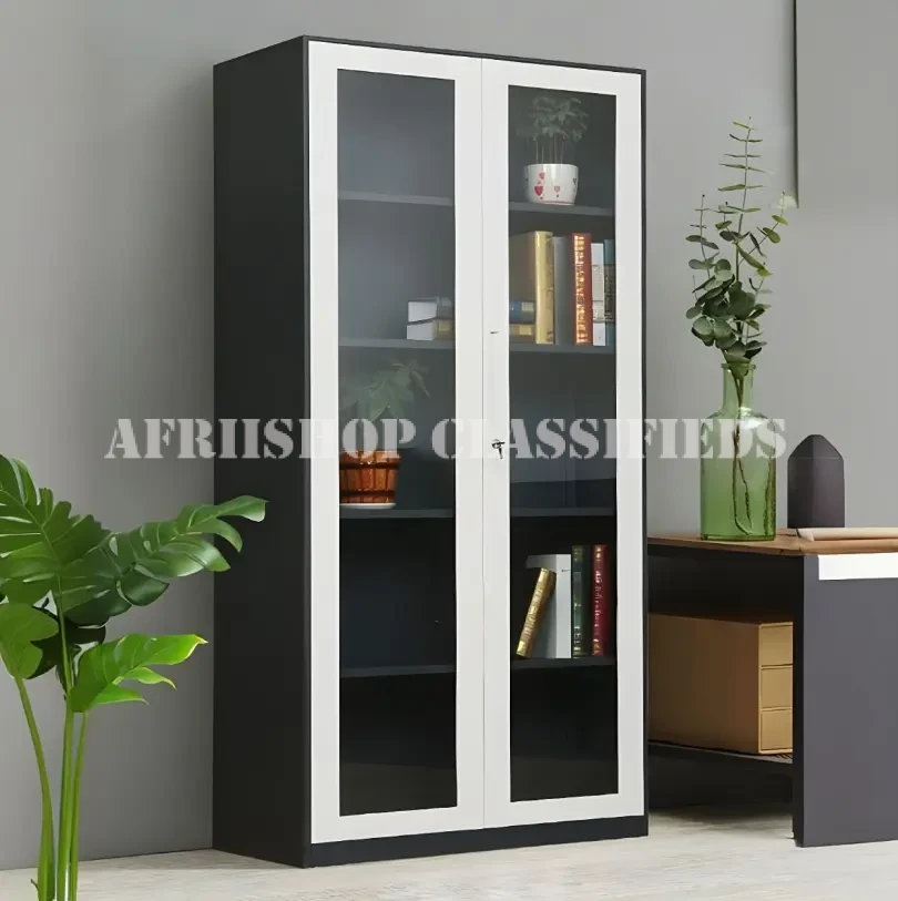 Office Cabinets:2 Door Full Glass Home Office Cabinet