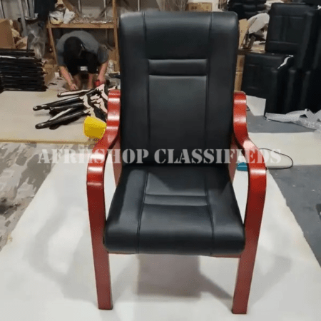Office chair : Modern Vintage Wooden Frame office chair