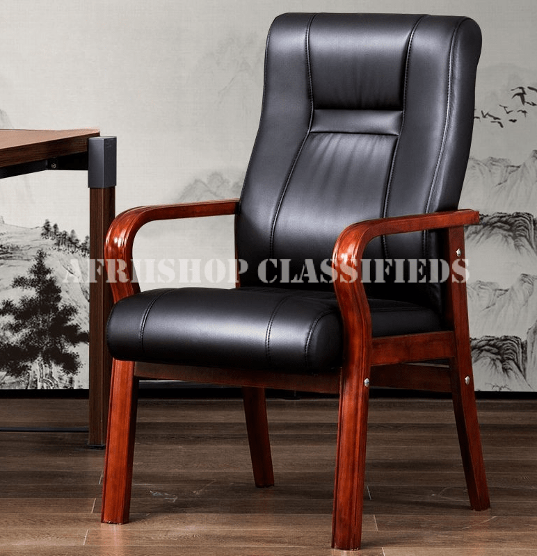 Office chair : Modern Vintage Wooden Frame office chair