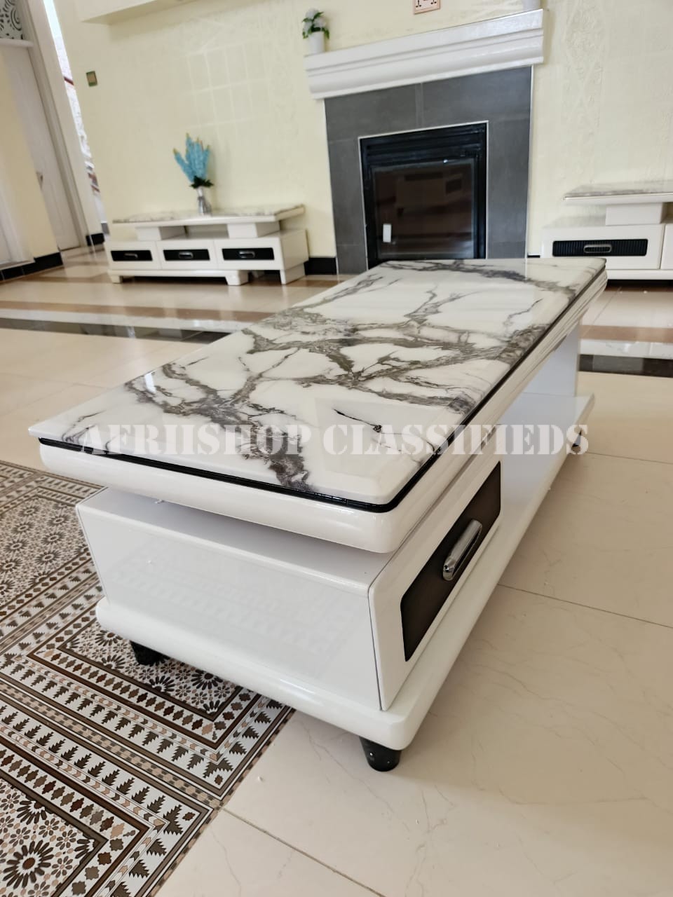 Coffee Table; 120cm Marble Coffee Table
