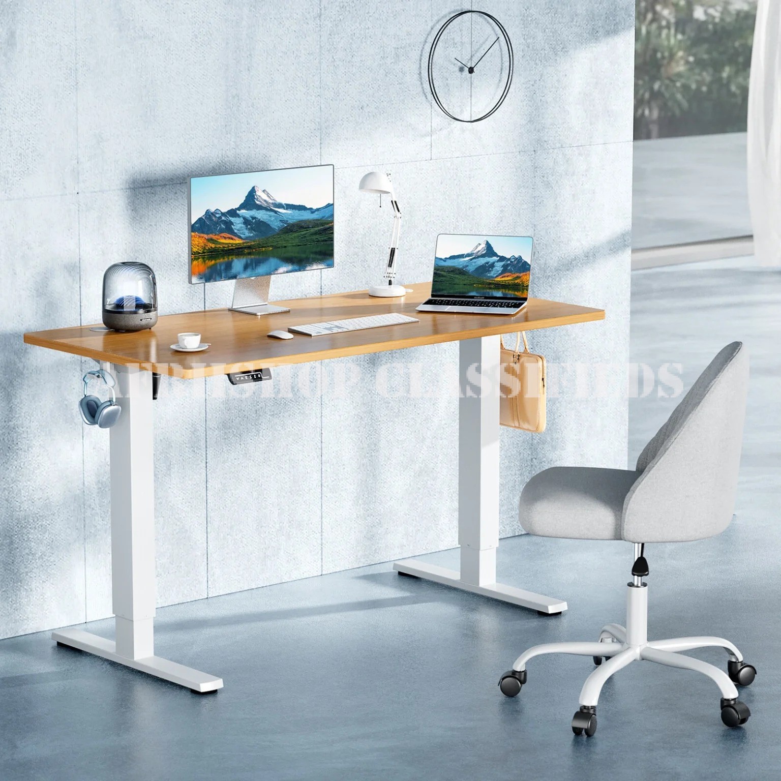 Standing Desks:Home Office Computer Table Adjustable Height