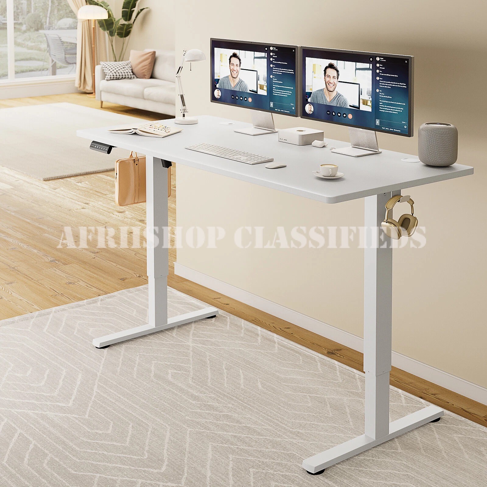 Standing Desks:Home Office Computer Table Adjustable Height