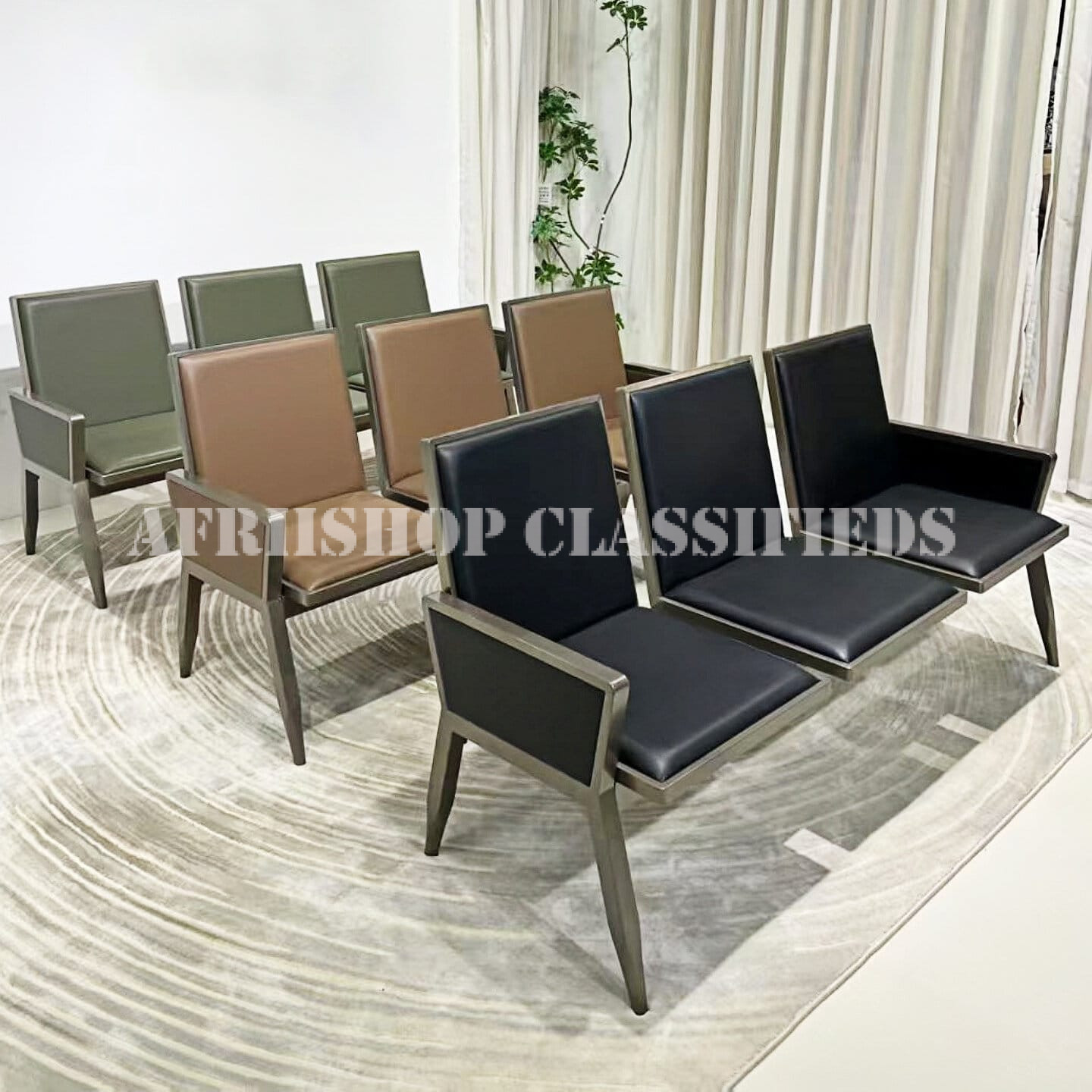 Office Reception Benches:3-Link Heavy Duty Office Reception Bench