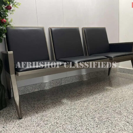 Office Reception Benches:3-Link Heavy Duty Office Reception Bench