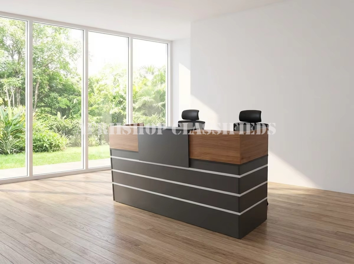 Reception Tables; 1.6 Meters Rectangular Receptionist Desk
