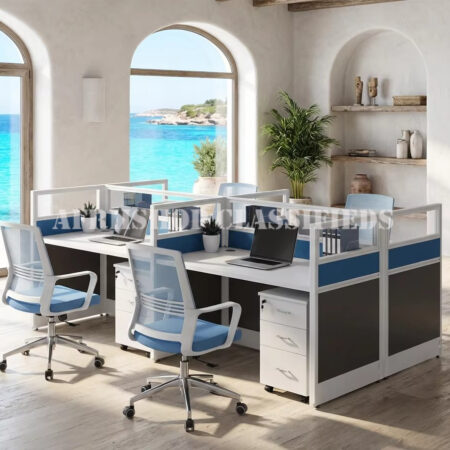 Office Workstations; 4 Persons Modular Office Workstation