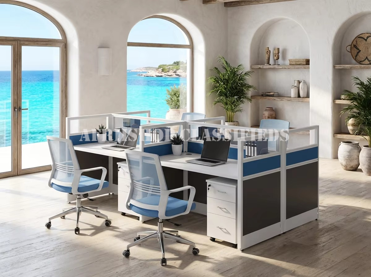 Office Workstations; 4 Persons Modular Office Workstation