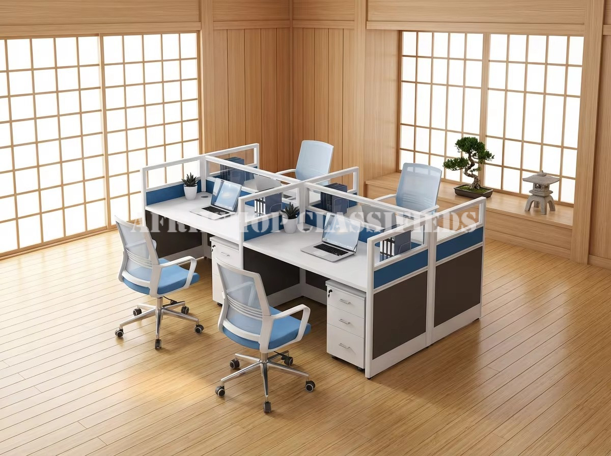 Office Workstations; 4 Persons Modular Office Workstation
