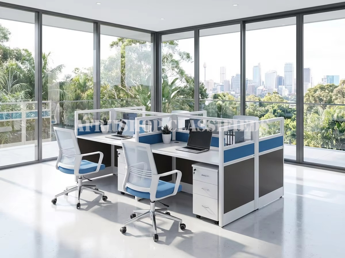 Office Workstations; 4 Persons Modular Office Workstation