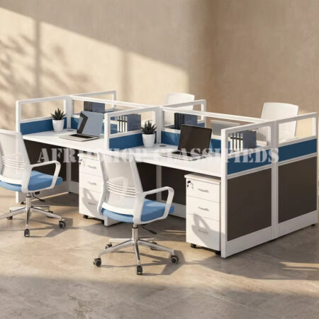 Office Workstations; 4 Persons Modular Office Workstation