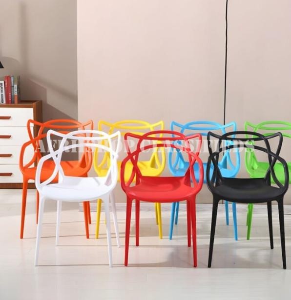 Home Chairs; Stackable Plastic Dining Chair