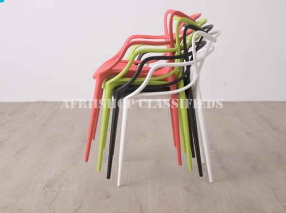 Home Chairs; Stackable Plastic Dining Chair