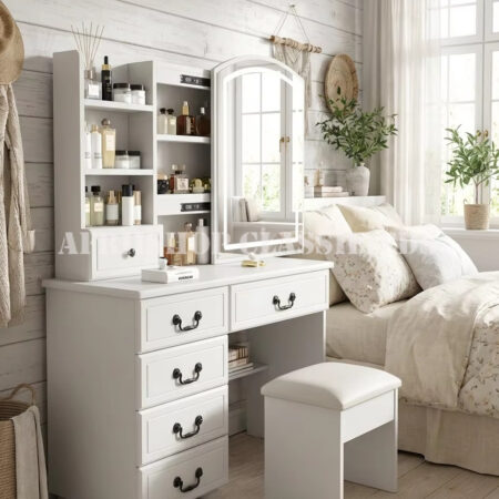 Dressers; Makeup Vanity Mirror Dressing Table with Mirror