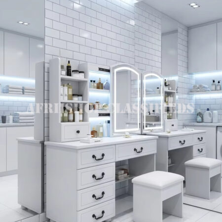 Dressers; Makeup Vanity Mirror Dressing Table with Mirror