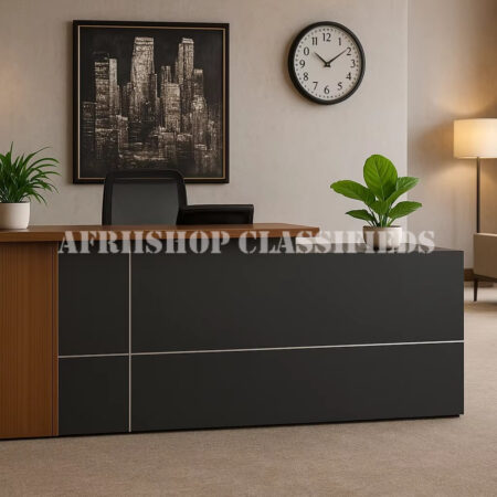 Reception Tables; Elegant Reception Counter with Built-in Shelves