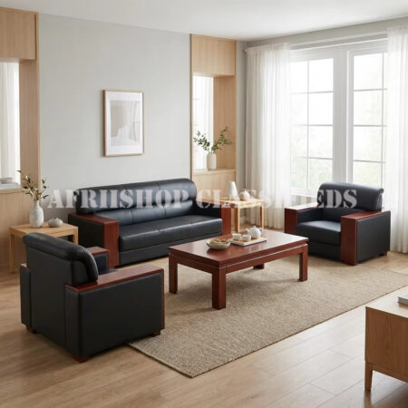 Sofas; Leather Office Meeting Room Sofa Chair Set