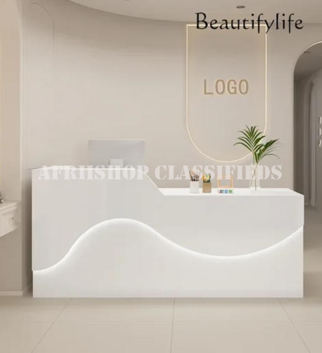 Reception Tables; Marble Reception Desk Modern luxury