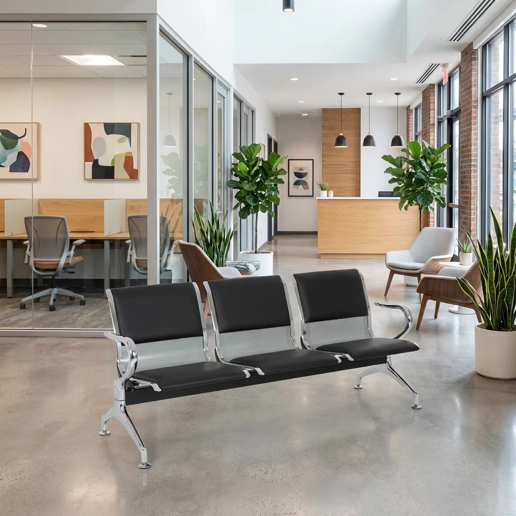 Conference Chairs; Waiting Area Bench Chair 3 Seater