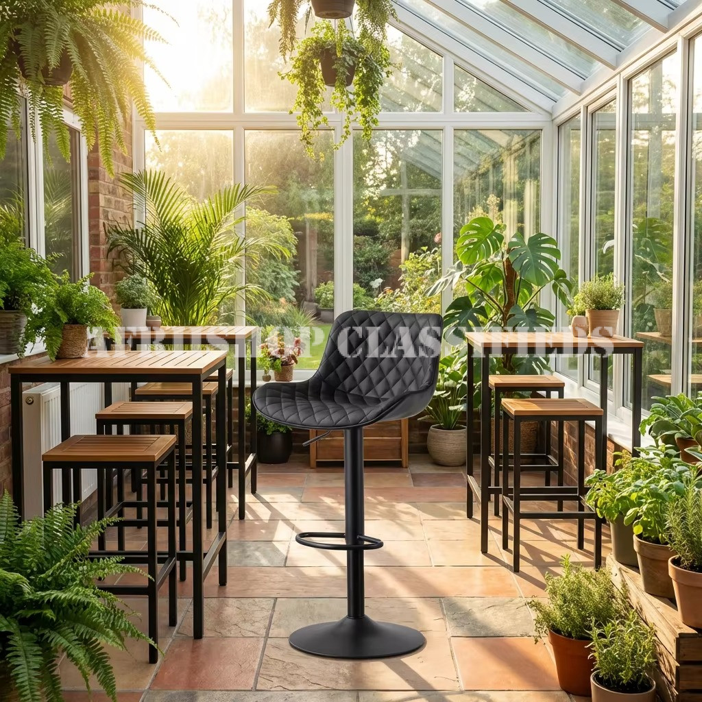 Home Chairs; Leather Armless Swivel Bar Stool