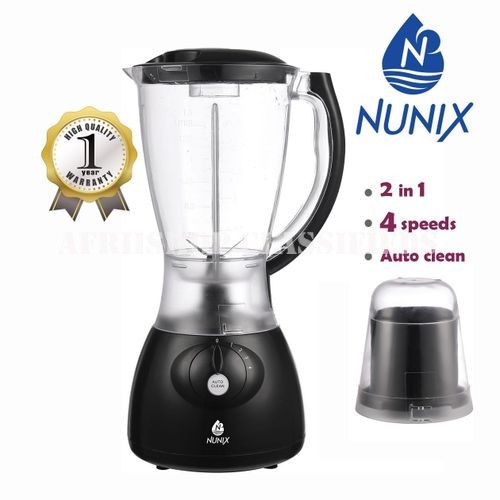 Home Appliances : Nunix Powerful Blender 2 In 1 With Grinder Machine 1.5L