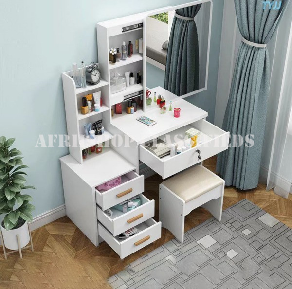 Dressers; Makeup Storage Cabinet With Lock Bedroom Dressing Table