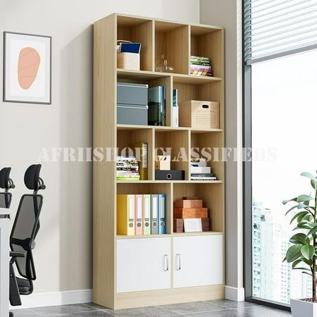 Home Book Shelf; Wooden Book Shelf with Multi-Layer Storage