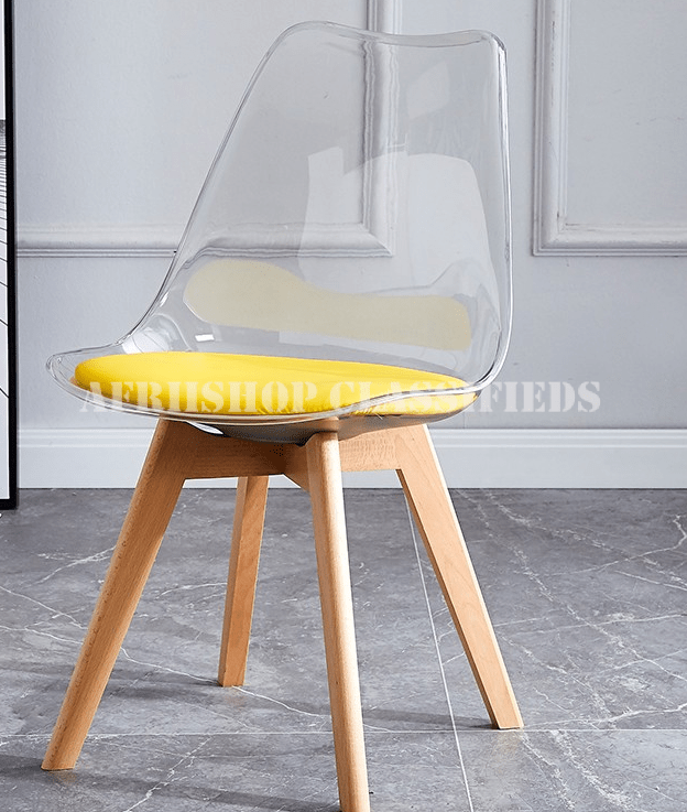 Dining Chair: White Plastic Dining Chair