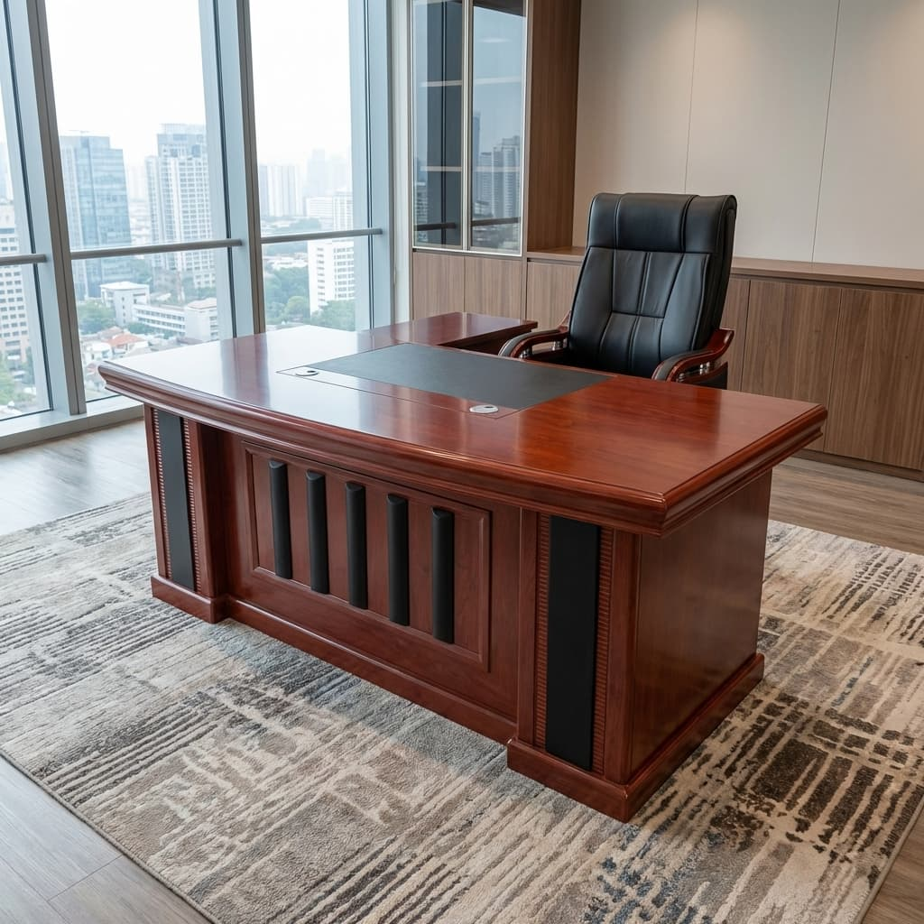 180cm Executive L-shaped Table