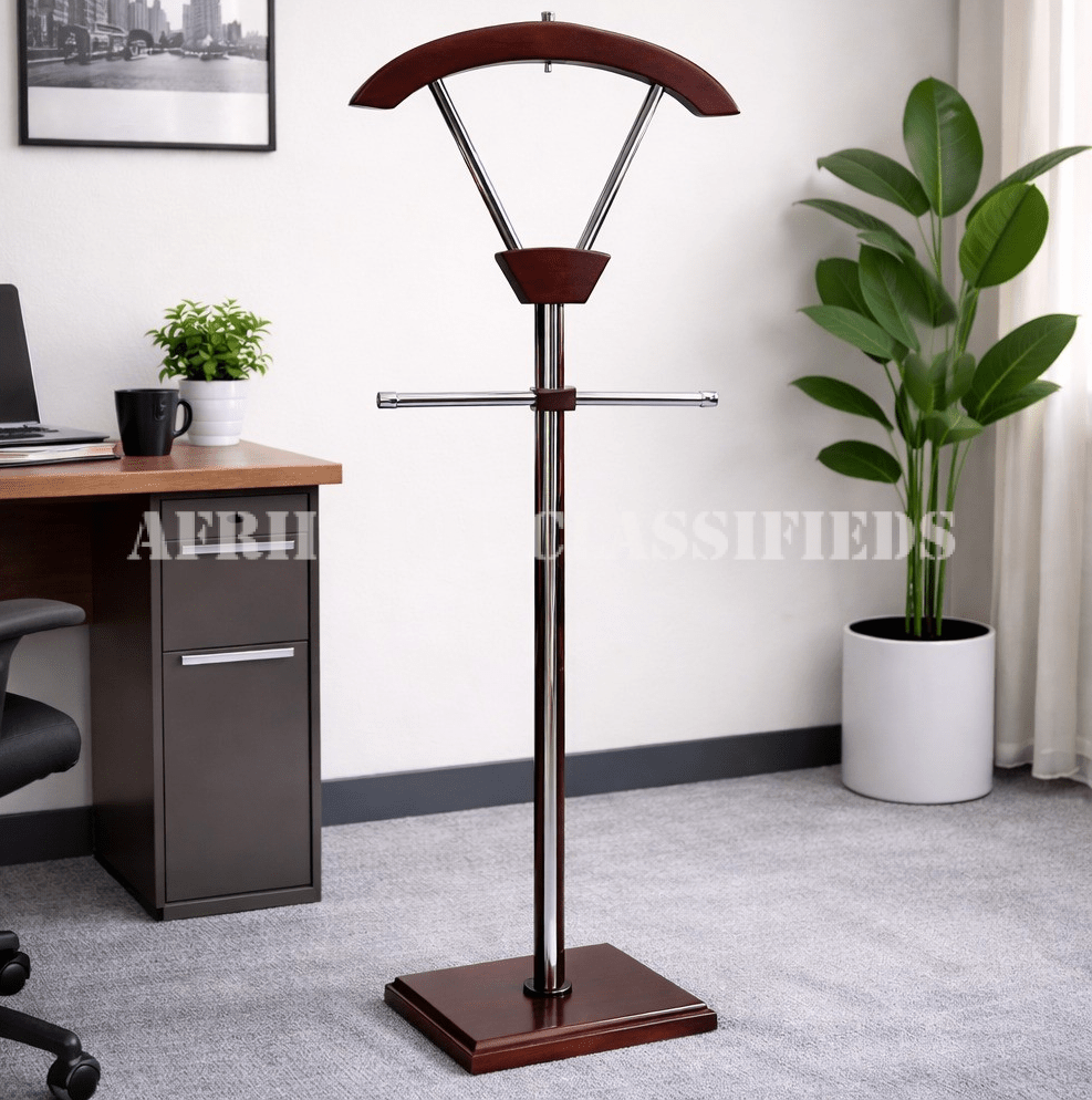 Coat Hanger; Wooden Home Office Coat Hanger