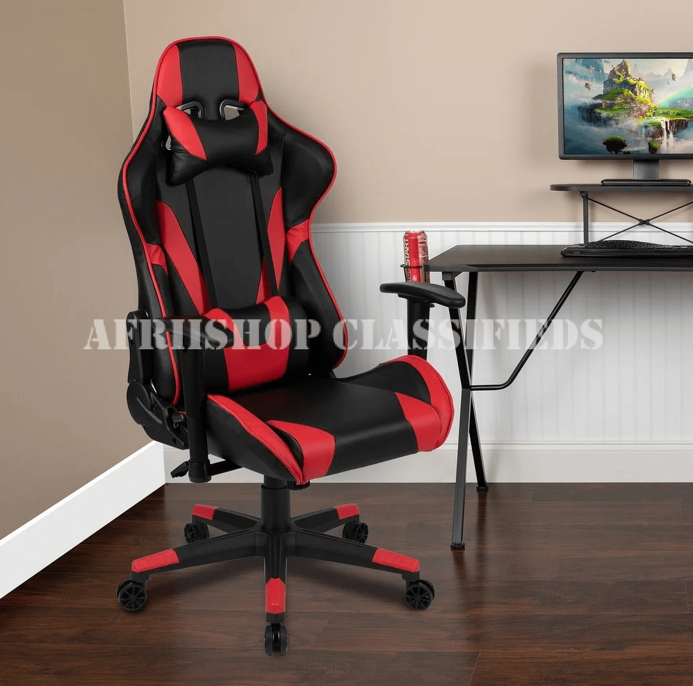 Gaming Chair; High Back Leather Gaming Chair