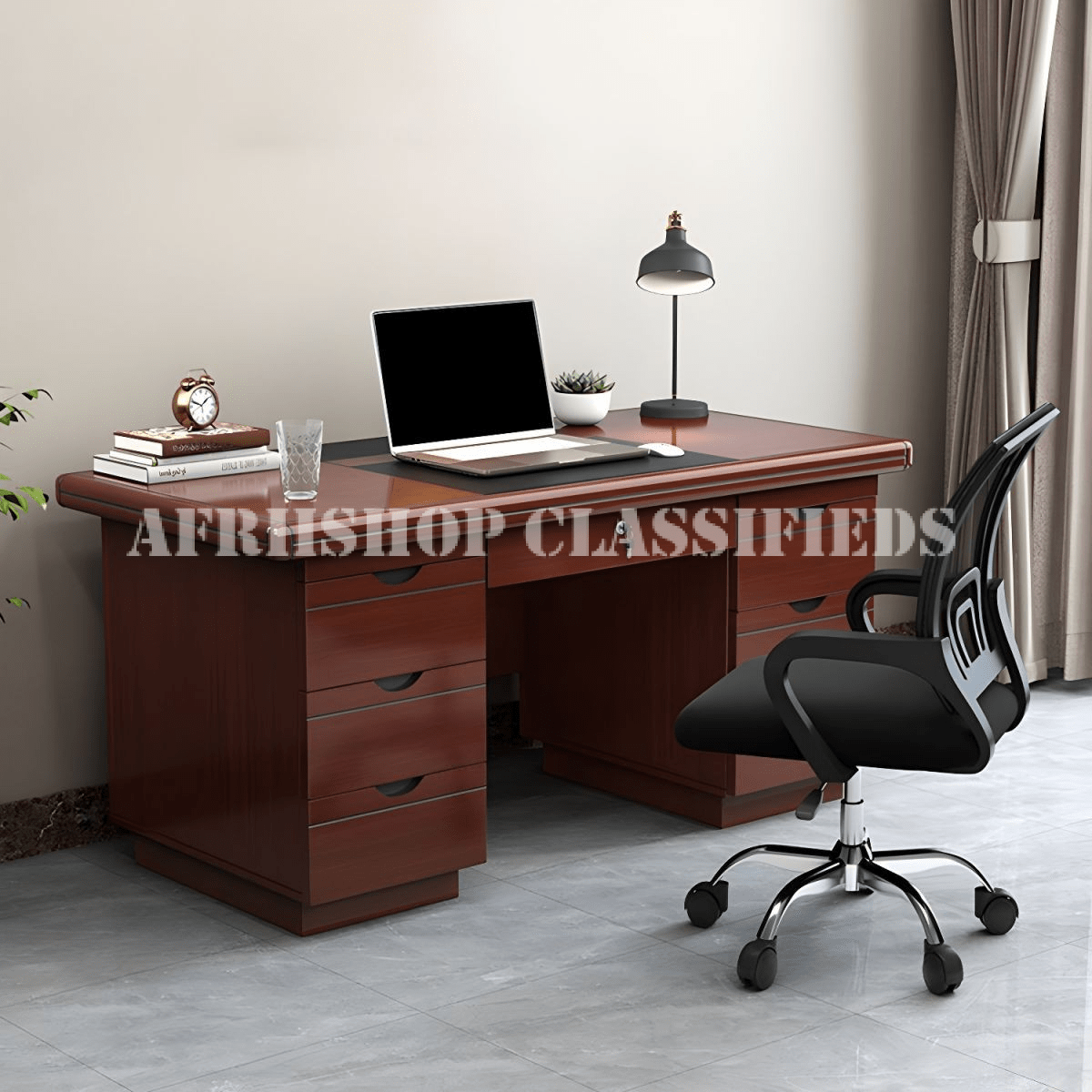 Office Cabinet;120cm Mahogany Executive Office Desk