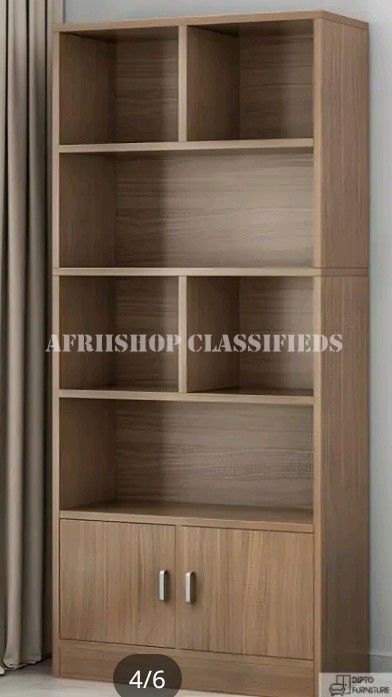 Home Book Shelf; Wooden Book Shelf with Multi-Layer Storage