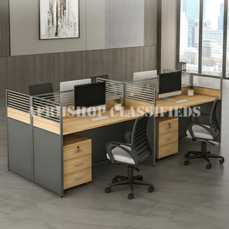 Workstation;4-Way Modular Office Workstation
