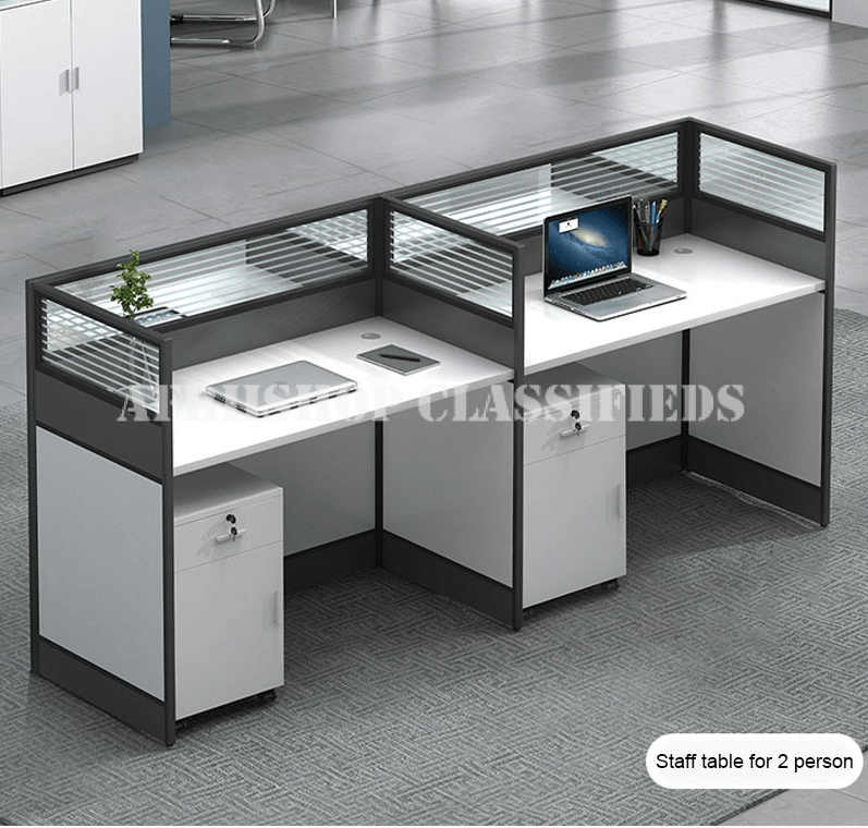 Office Workstation; Single Person MDF Cubic Office Workstation