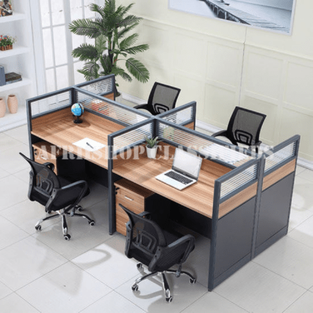 Workstation;4-Way Modular Office Workstation