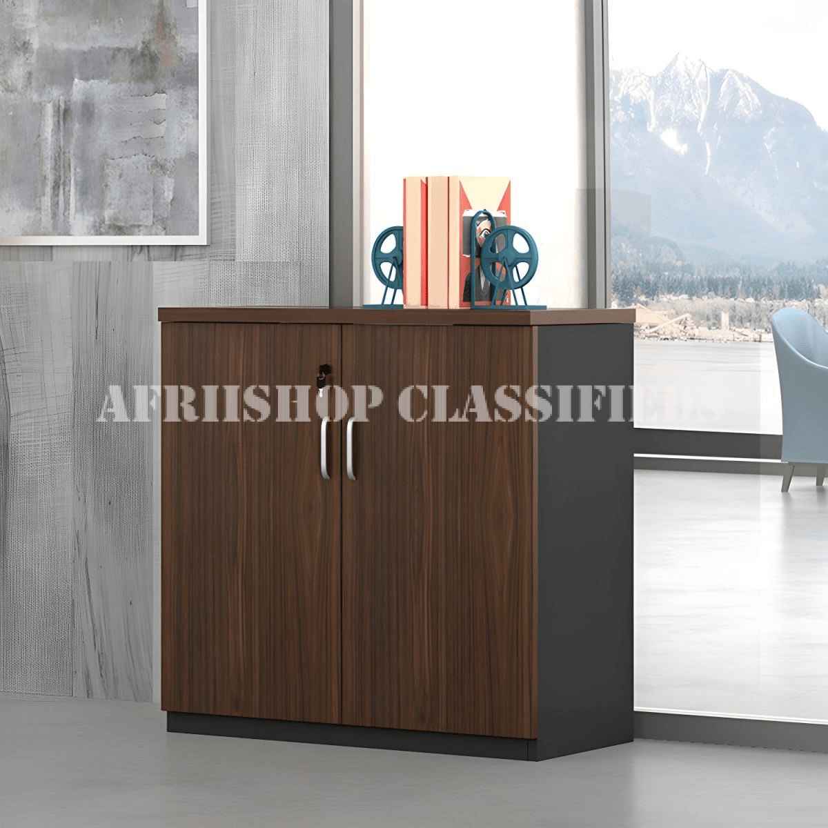 Office Cabinet; 2-Door Wooden Credenza Office Cabinet