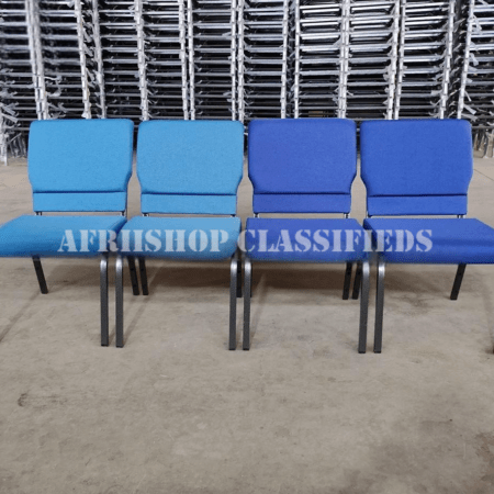 Home Chair; Heavy-Duty Fabric Double Cushion Event Chair