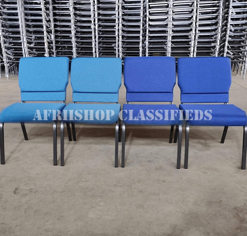 Home Chair; Heavy-Duty Fabric Double Cushion Event Chair