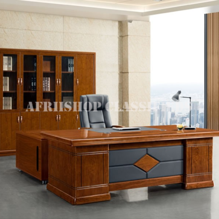 Office Desk; Mahogany 1.8m L-shaped Executive Desk