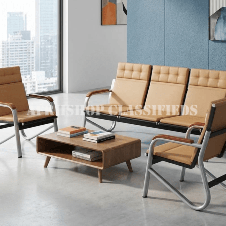 Office Bench : Waiting Office Sofa Bench 5-Seater