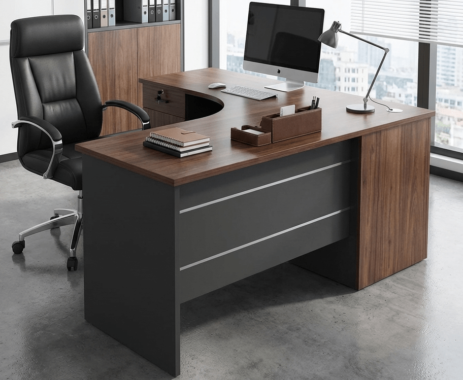 Office Desk : 1.4M Advanced Curved Office Desk